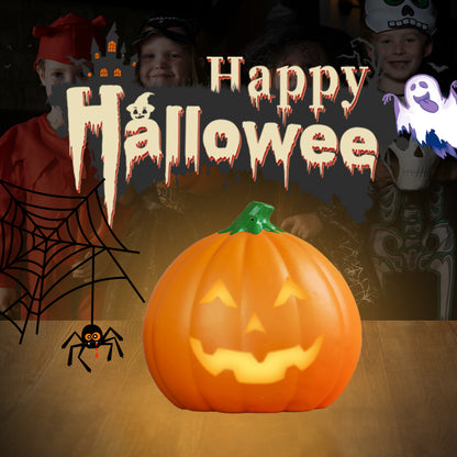 Talking Animated Pumpkin Halloween Decor, Light Up, Change Face, Jack-O-Lantern for Halloween, Harvest Festival